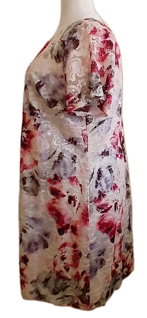 AVENUE Womens 22/24 Floral Spring Easter Lace Wedding Church Colorful Dress