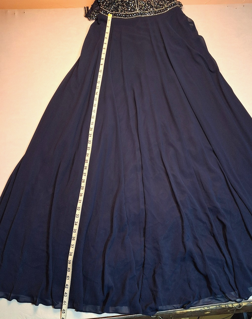 Dancing Queen lllusion Strap Sleeves A-Line Prom Gown Womens Size M NWT