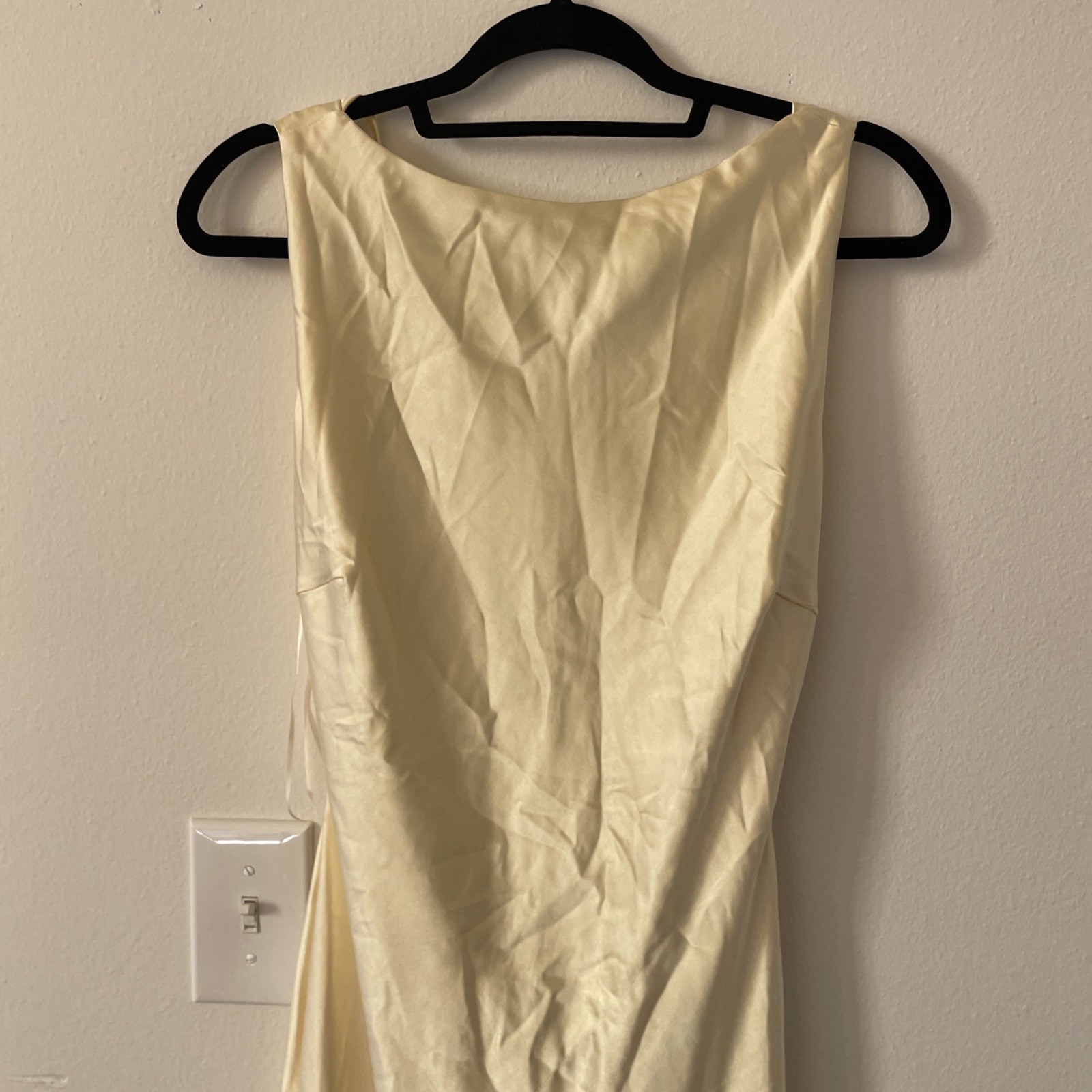 Runaway The Label ADAIR MAXI DRESS LEMON size S NWT