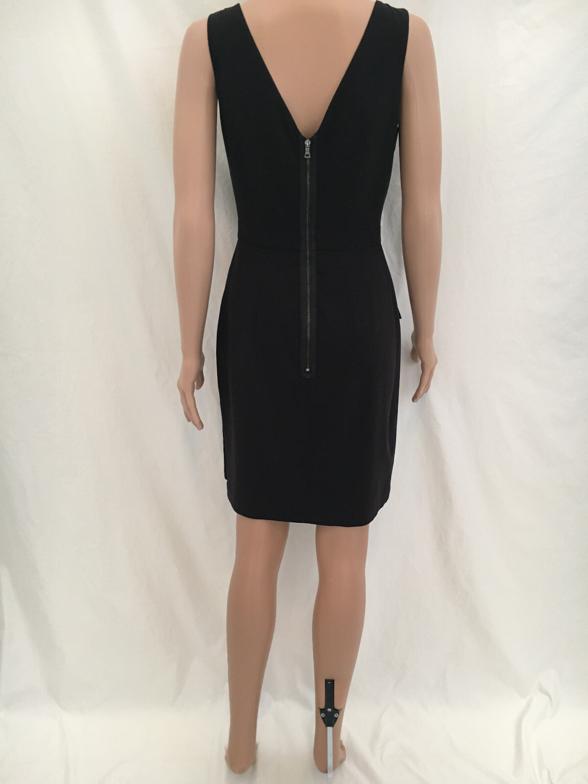 BCBGMAXAZRIA Siri Black Sheath Dress LBD Work Party Formal Fashion, Sz 4