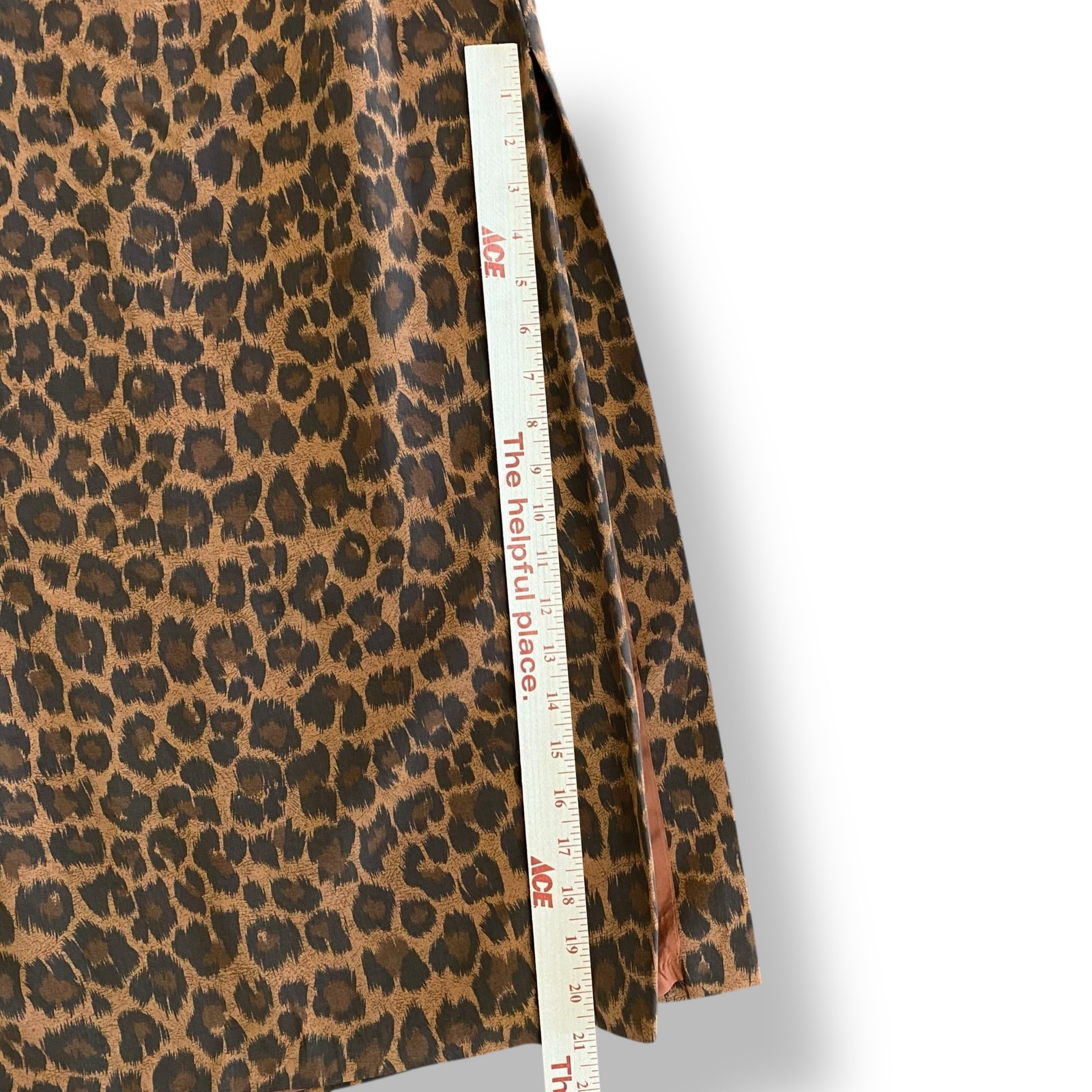 David Warren Vintage Y2K Cheetah Print Sleeveless Maxi Long Formal Dress Size 12