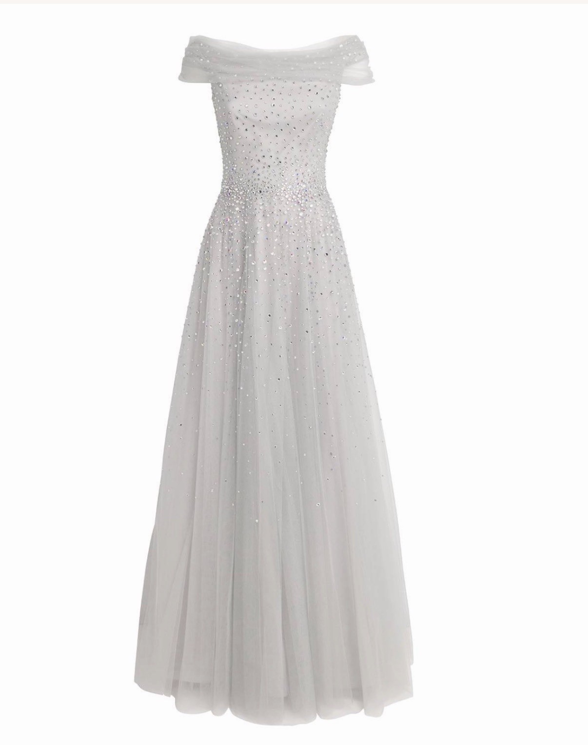 Jenny Packham Tulle Crystal Shayla Gown Size UK8/S