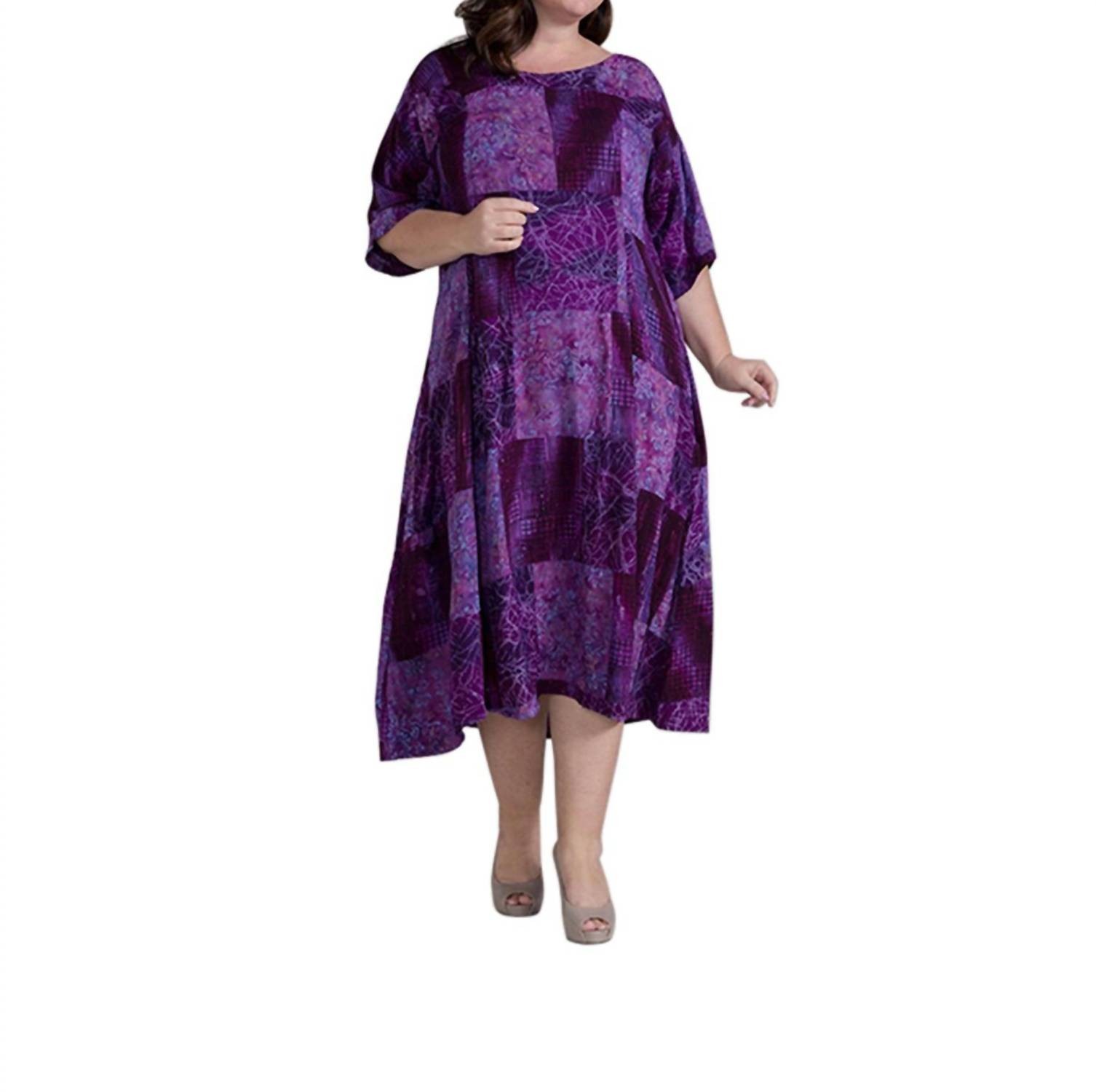 On The Plus Side Round Neck Short Sleeve Ojai Dress – Plus Size Size 1X
