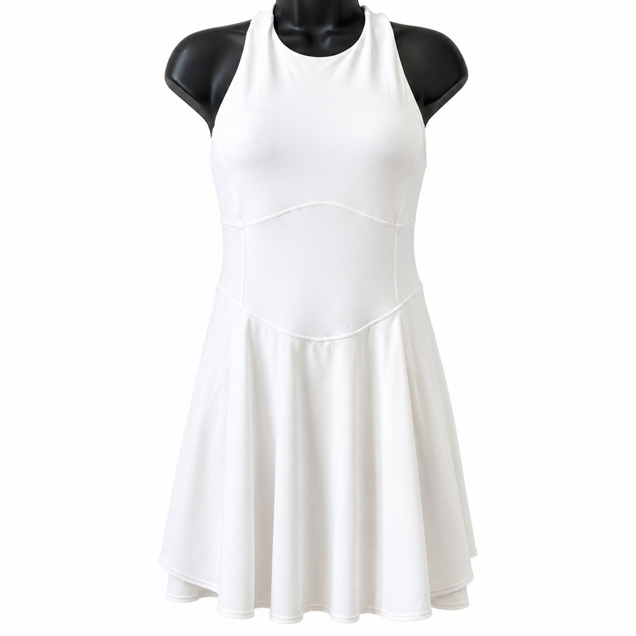 Lululemon Court Crush Tennis Dress White Racerback Athletic Womens 6