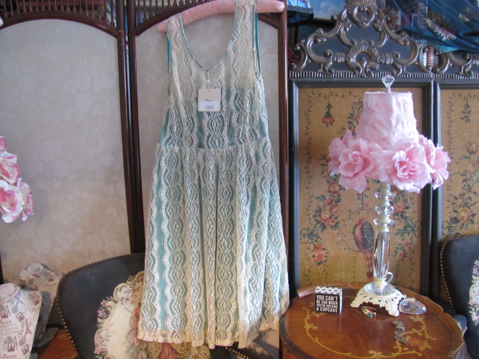 Anthropologie Ryu Mint Dress NWT L