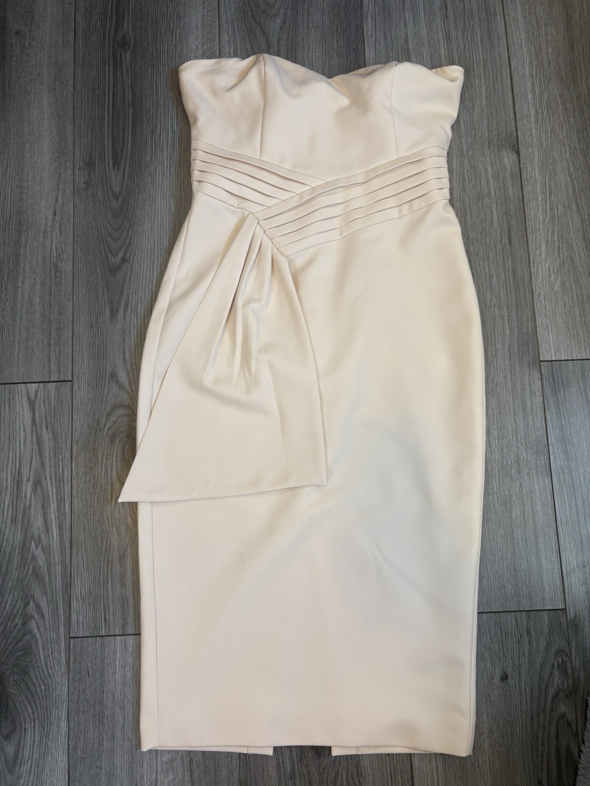 Lavish Alice Beige Corset Dress Size 8