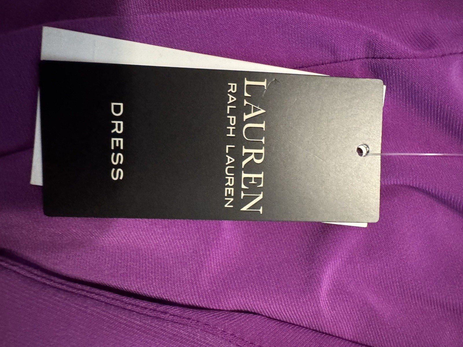Lauren Ralph Lauren Solid Wrap Dress Women’s 18 Purple V-Neck Sleeveless Long