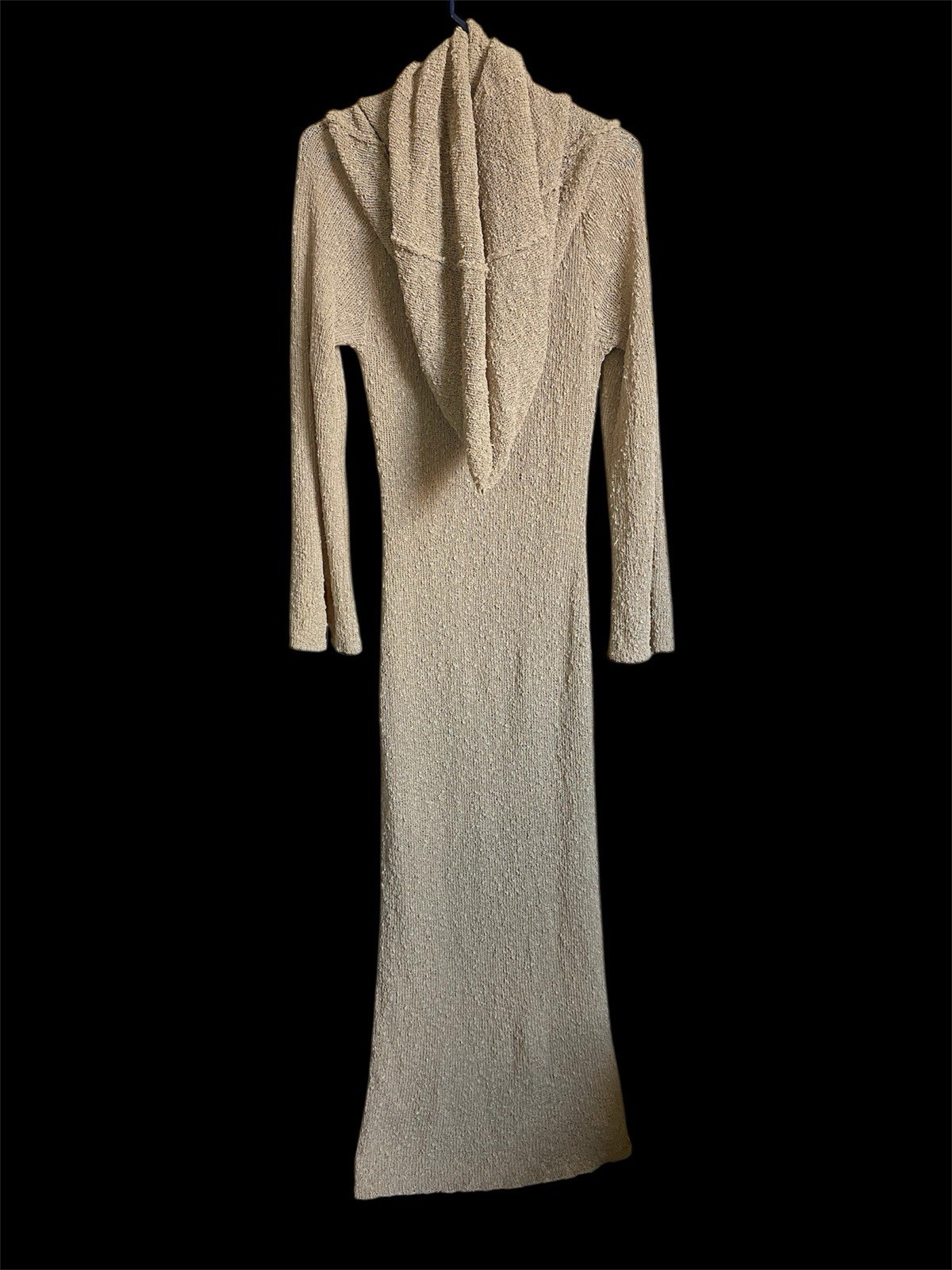 Meshki Marisol Off Shoulder Boucle Maxi Dress – Wheat Size XL
