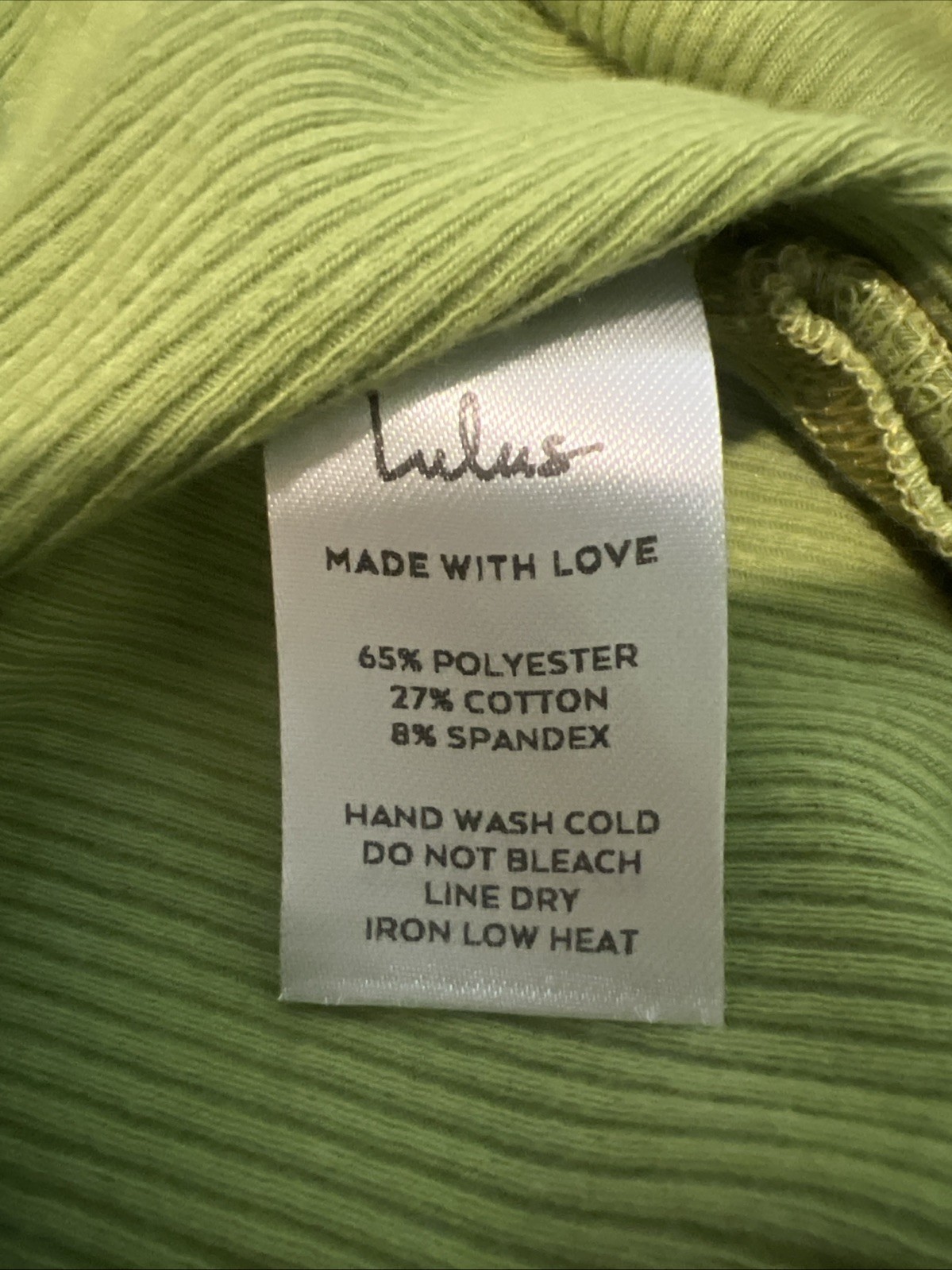 Lulus NWT Green Ribbed Twist Front Cutout Maxi Dress Side Slit Women’s M