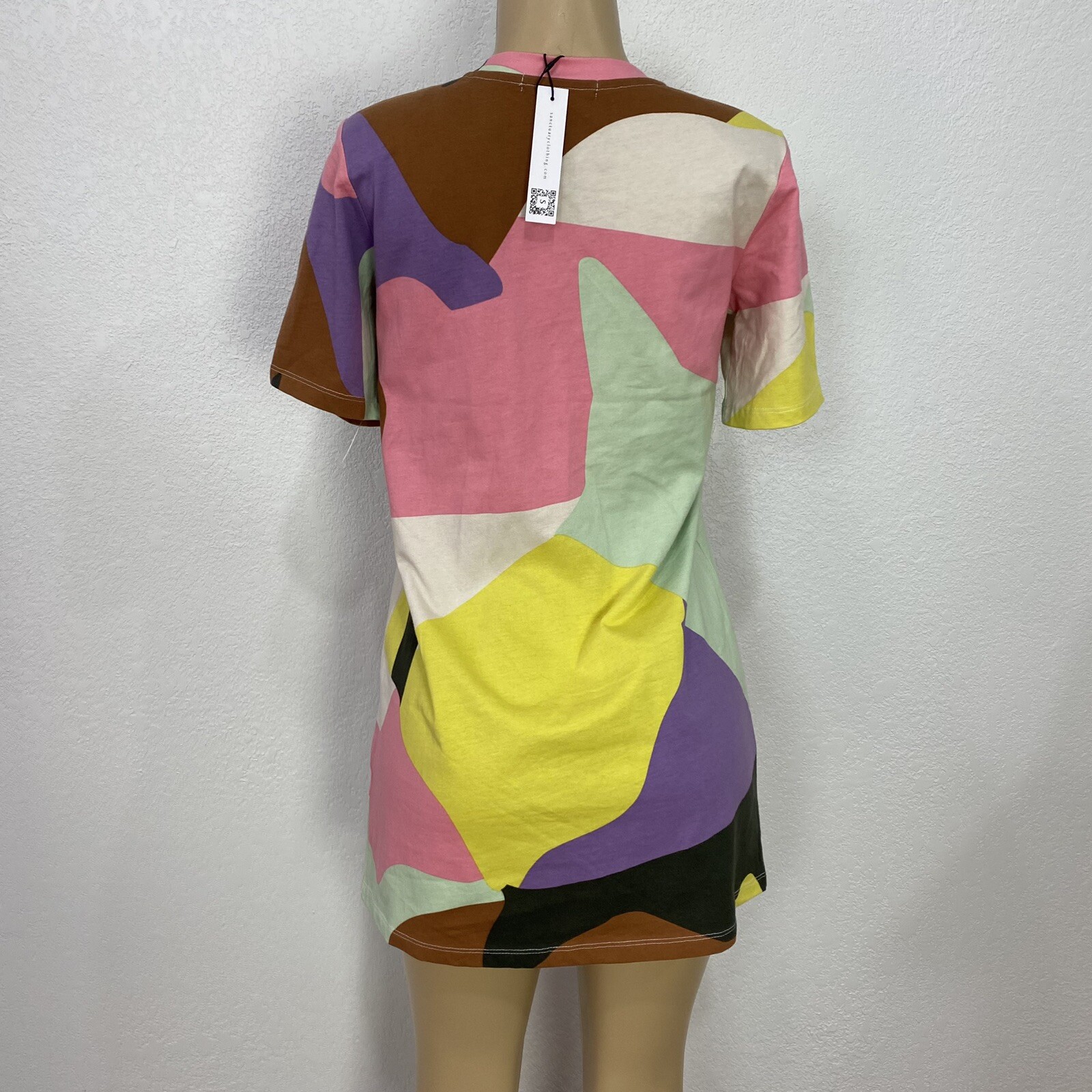 Sanctuary Multicolor Camo Tunic Shirt Dress Women’s Size XS Casual Knit Tes