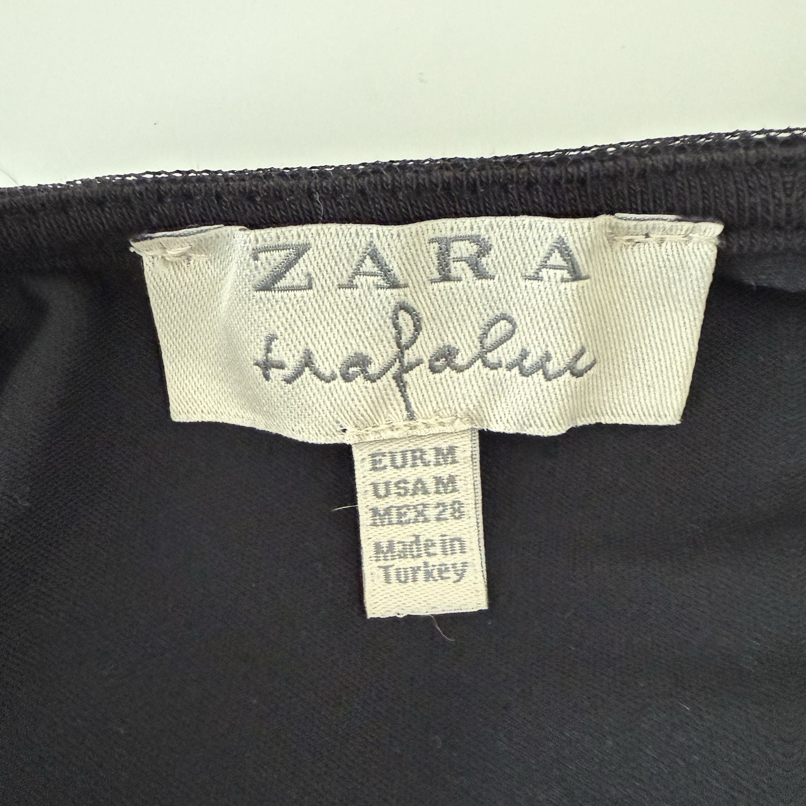 Zara Black Lace Backless Mini Dress Womens Medium Whimsigoth Dark Fairy Grunge