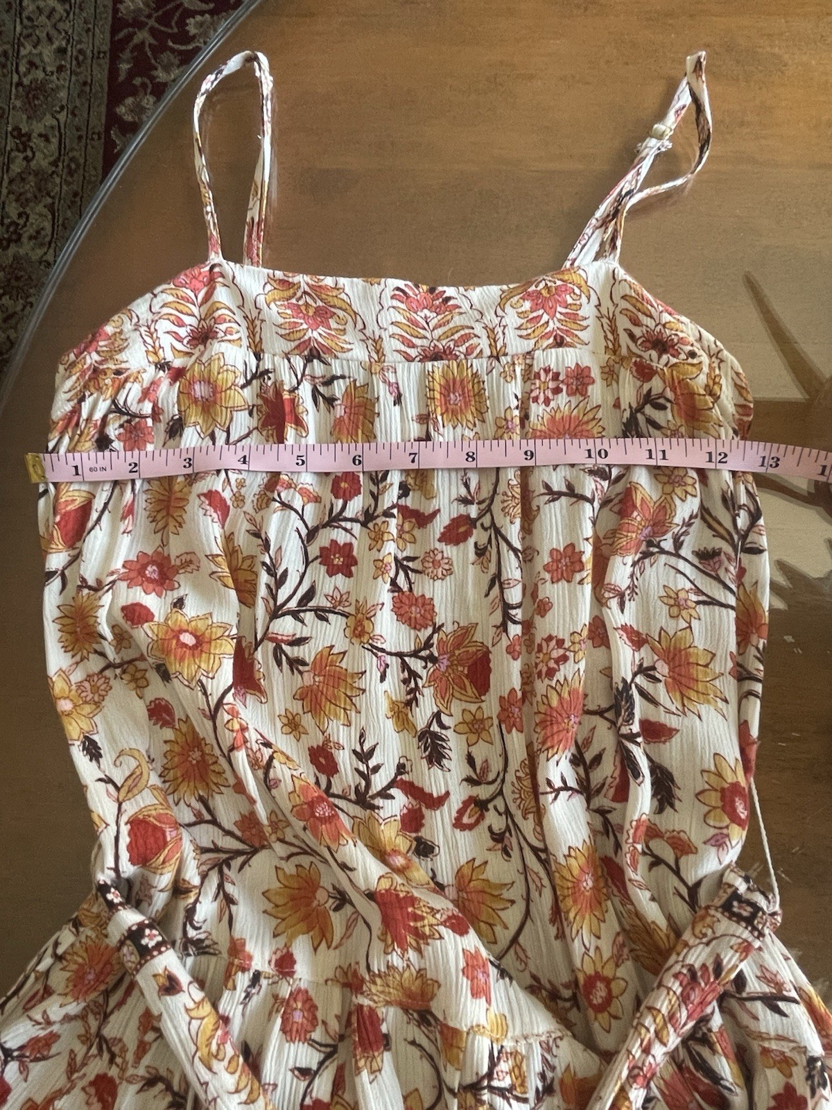 Billabong Floral Boho Chic Cottagecore Maxi Sleeveless Summer Beach Dress XS