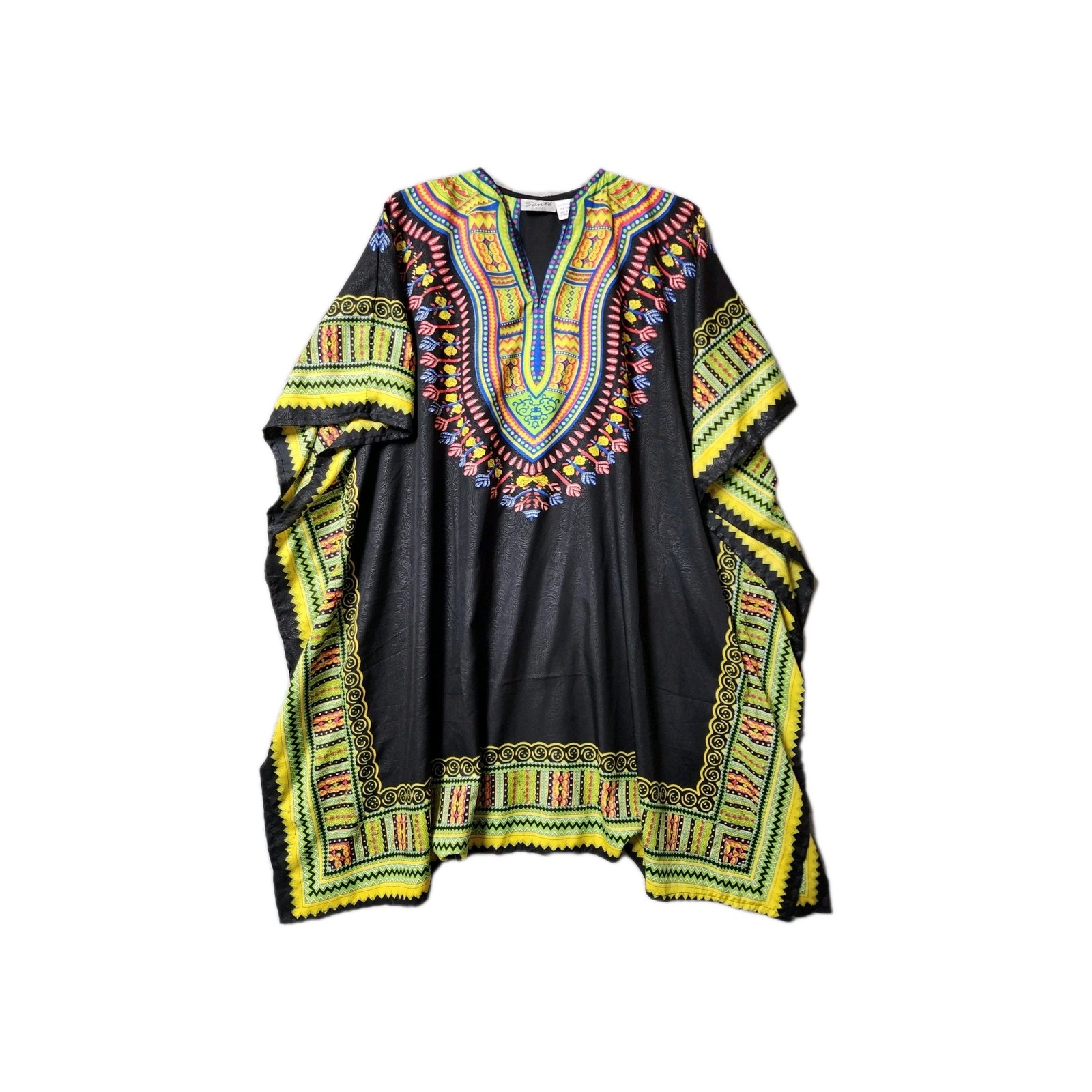 SANTE CLASSICS Women’s Colorful Eastern Print Kaftan Maxi Dress One Size