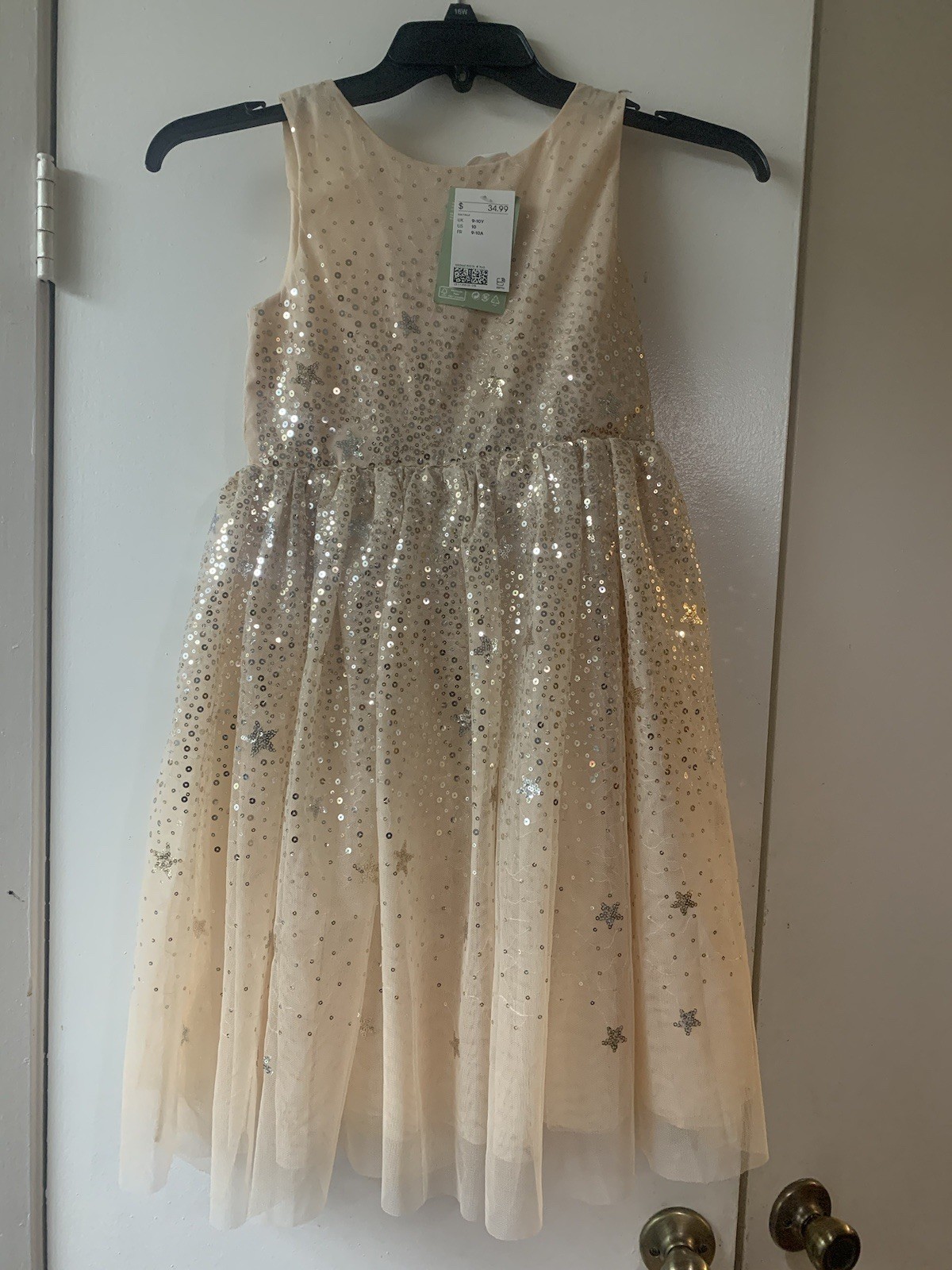100% Recycled Polyester Conscious H&M Choice Medid10 Stars And Glitter 31”x13.5”