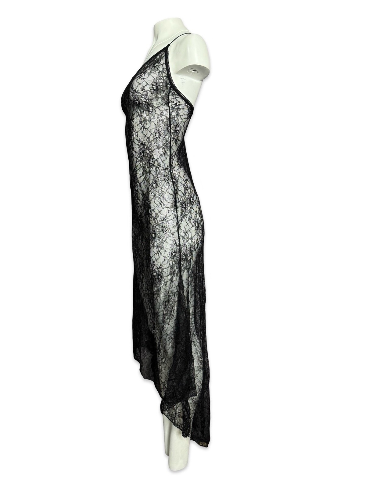 Widow Goth Sexy Lace Punk Rave Vampire Witch Midnight Hour Slip Black Dress