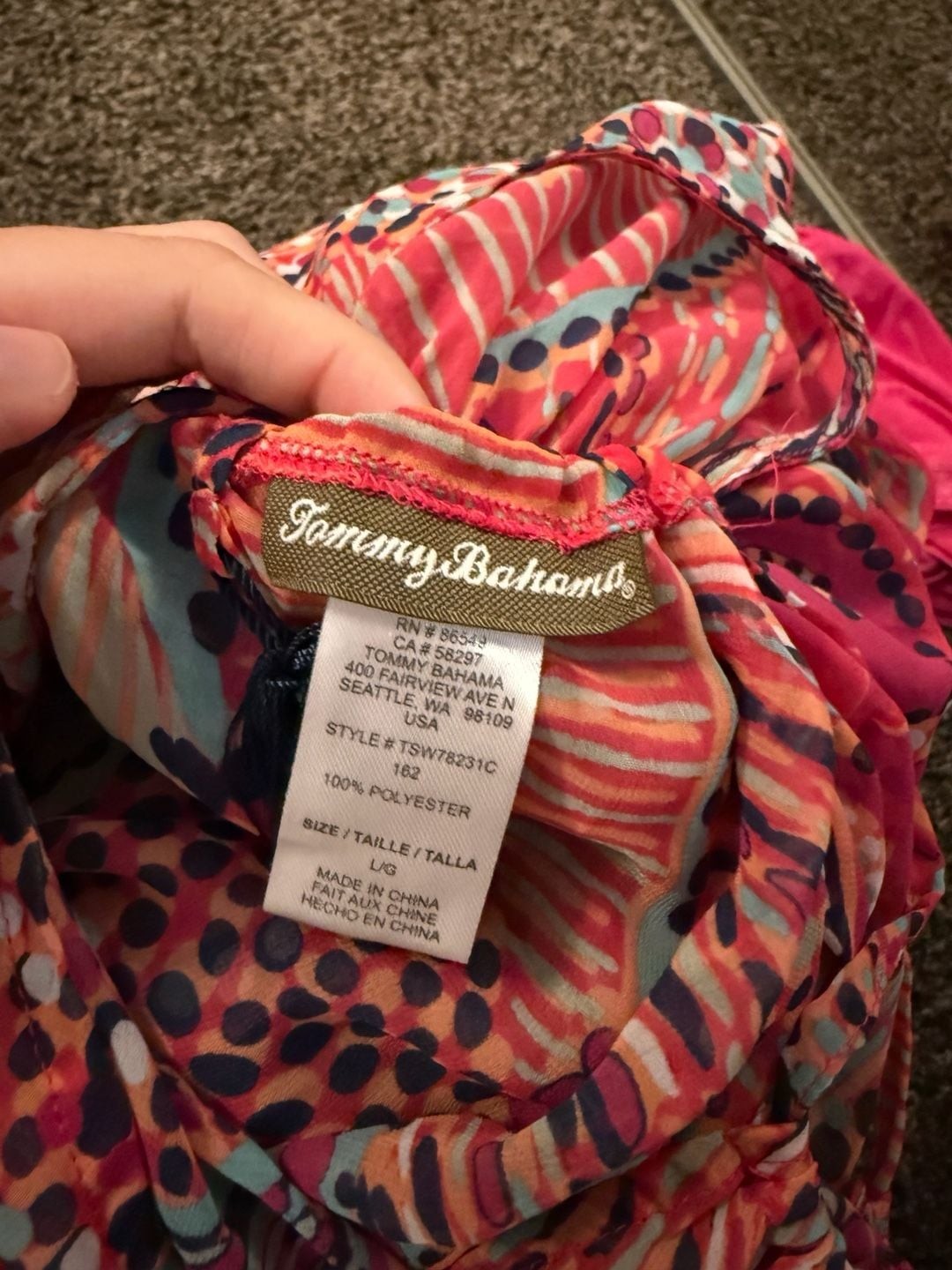Tommy Bahama Tropical Print Halter Neck Maxi Dress