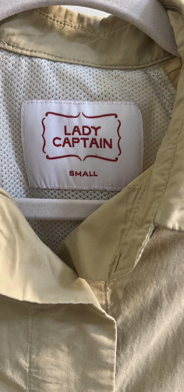 Lady Captain The Captain Tunic, Beige Shirt Dress/Cover Up