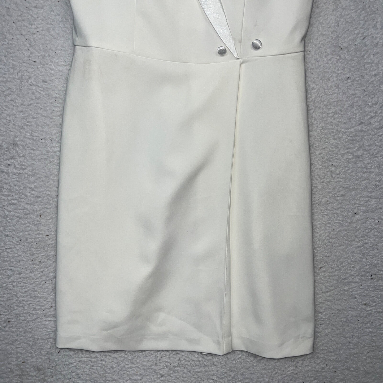 Aidan Mattox Strapless Tuxedo Dress Size 8 NWT Ivory MN1E205509