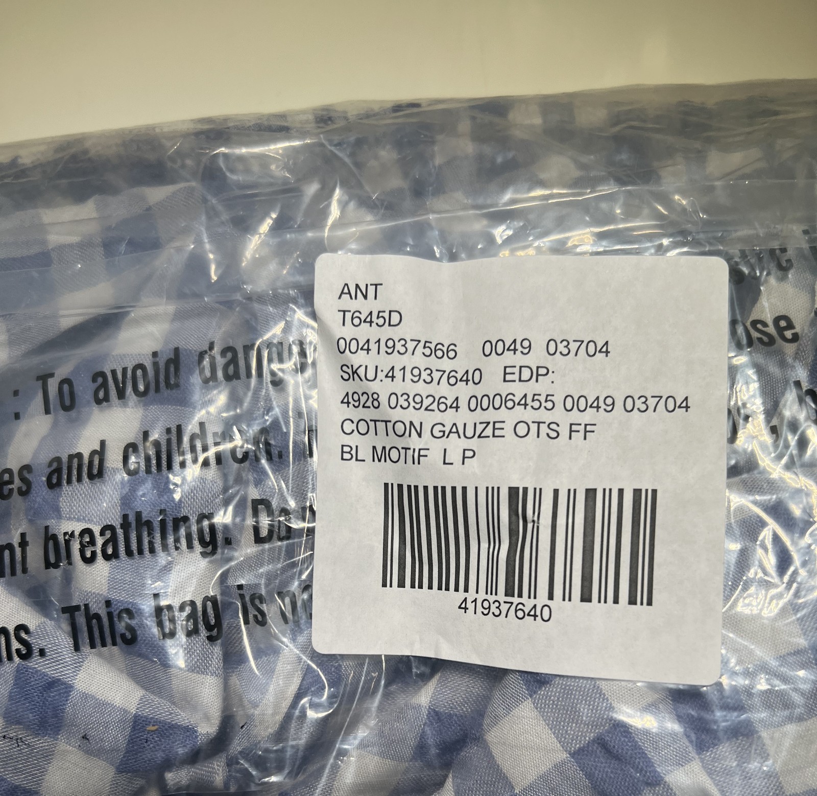 Anthropologie 11-1 Tylho Off-The-Shoulder Dress Gingham Blue SZ Petite LG NWT