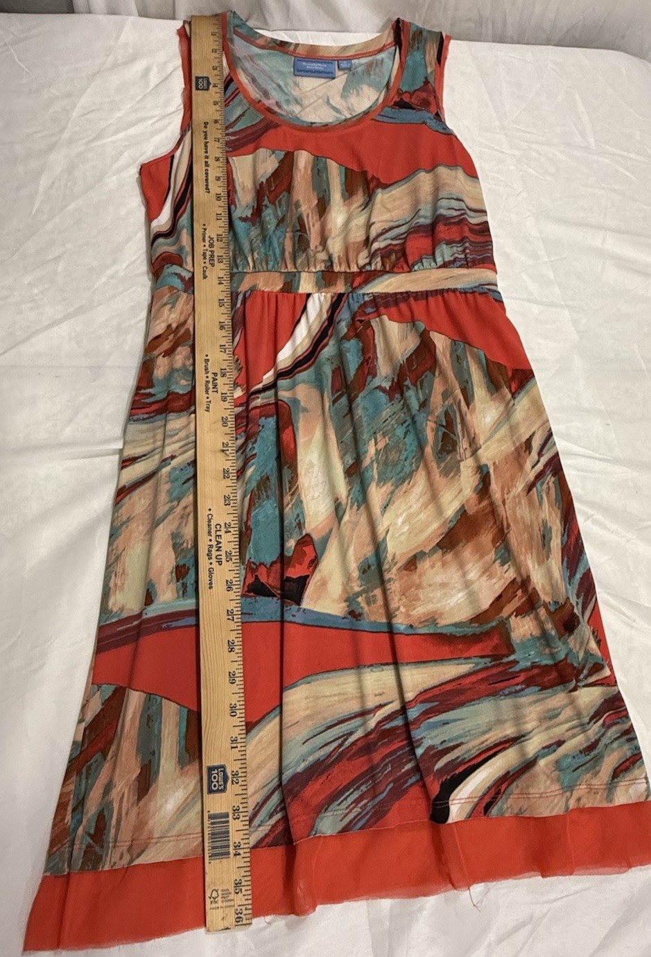SIMPLY Vera VERA WANG Medium Geometric Print Versatile Dressy Casual Sun Dress