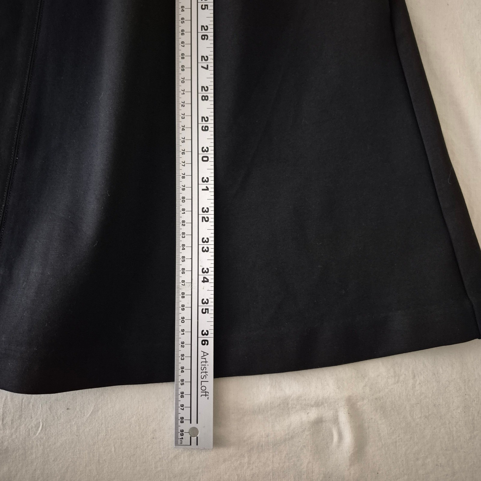 Spanx The Perfect Fit & Flare Dress Classic Black Sleeveless Pockets Large Ponte
