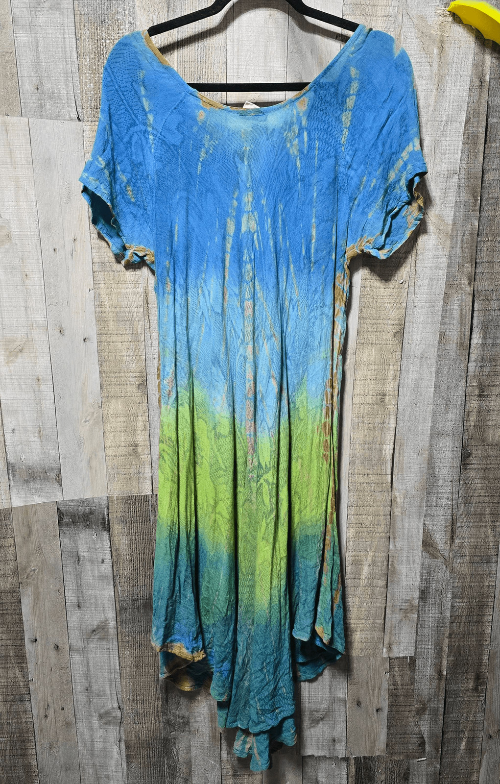 Exist Tie Dye Multicolor Kaftan Dress OS Boho Colorful Bright Indie Hippie