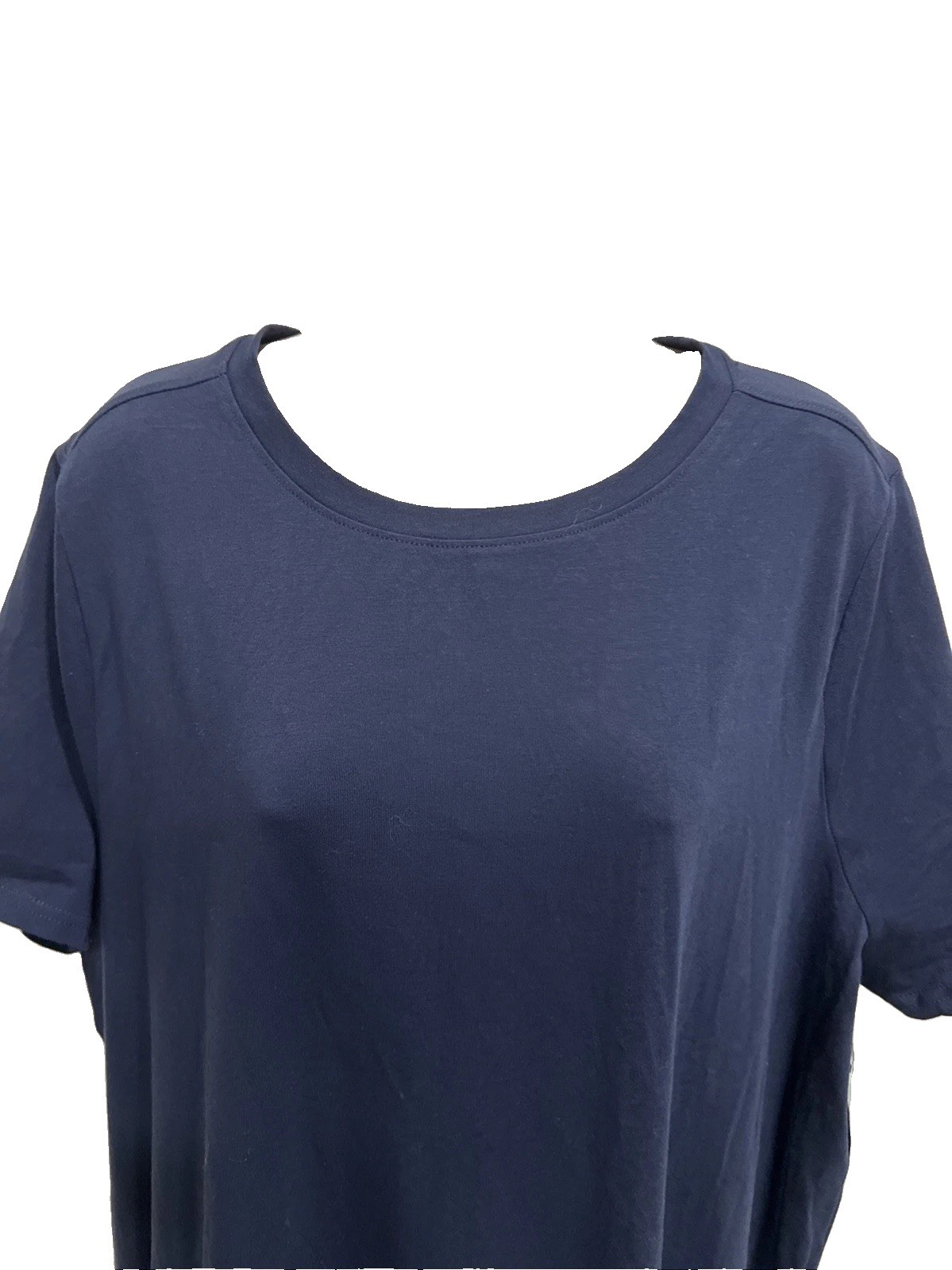 Terra & Sky Dress Plus Size Navy – Cotton Stretch Blend – Short Sleeves NWT