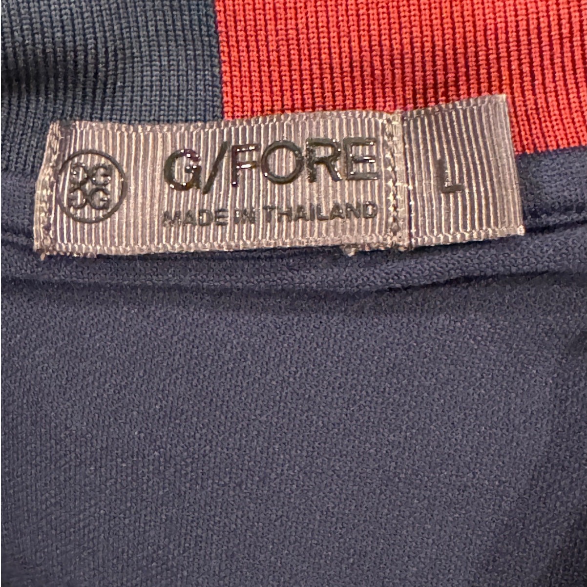G/Fore Contrast Collar Polo Dress Size Large