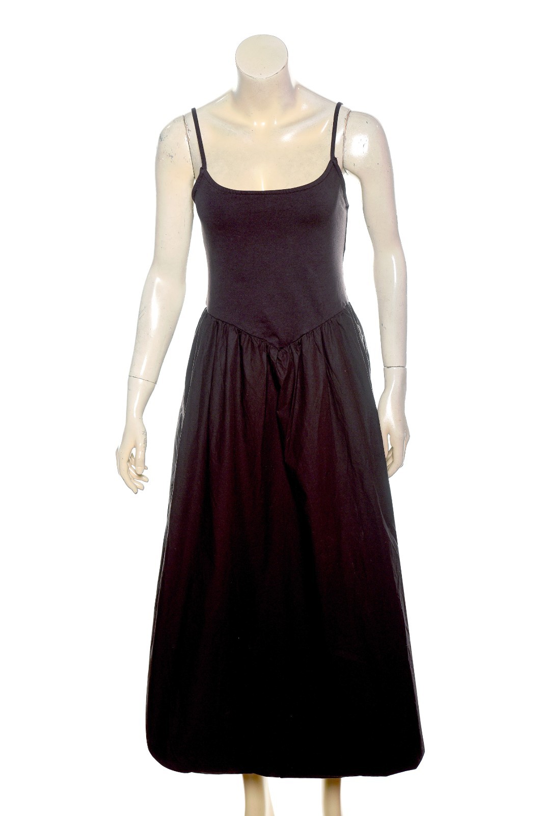 Urban Outfitters Kimchi Blue Eden Hybrid Puffball Dress S P Brown Midi NEW 44036