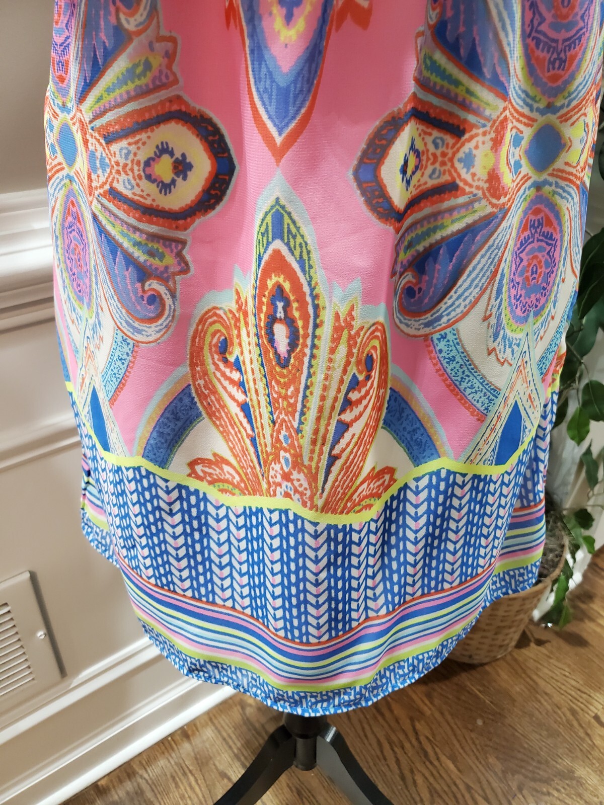 Red Camel Women’s Multicolor Polyester Off The Shoulder Knee Length Dress Size M