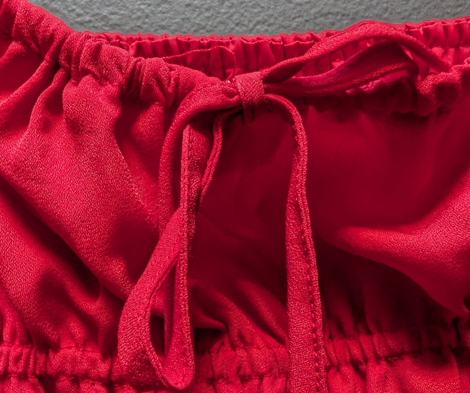 Peppermayo Exclusive – Part Timer Ruched Mini Dress – Red – Size US 4 – NWT