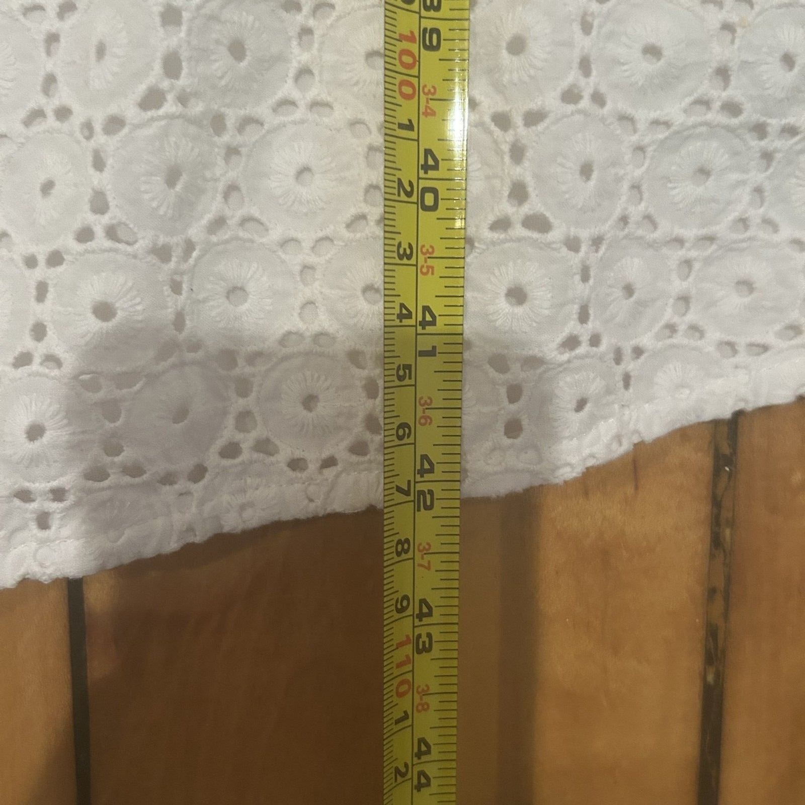 Eloquii White Eyelet Wrap Dress-Flutter Slv-Sz 28-Below Knee Length-Cottagecore