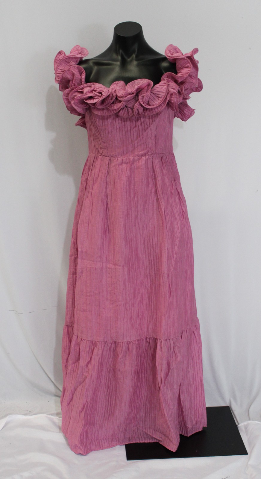 All About May Women’s Rhea Off-Shoulder Midi Dress JL3 Pink Size 6 NWT