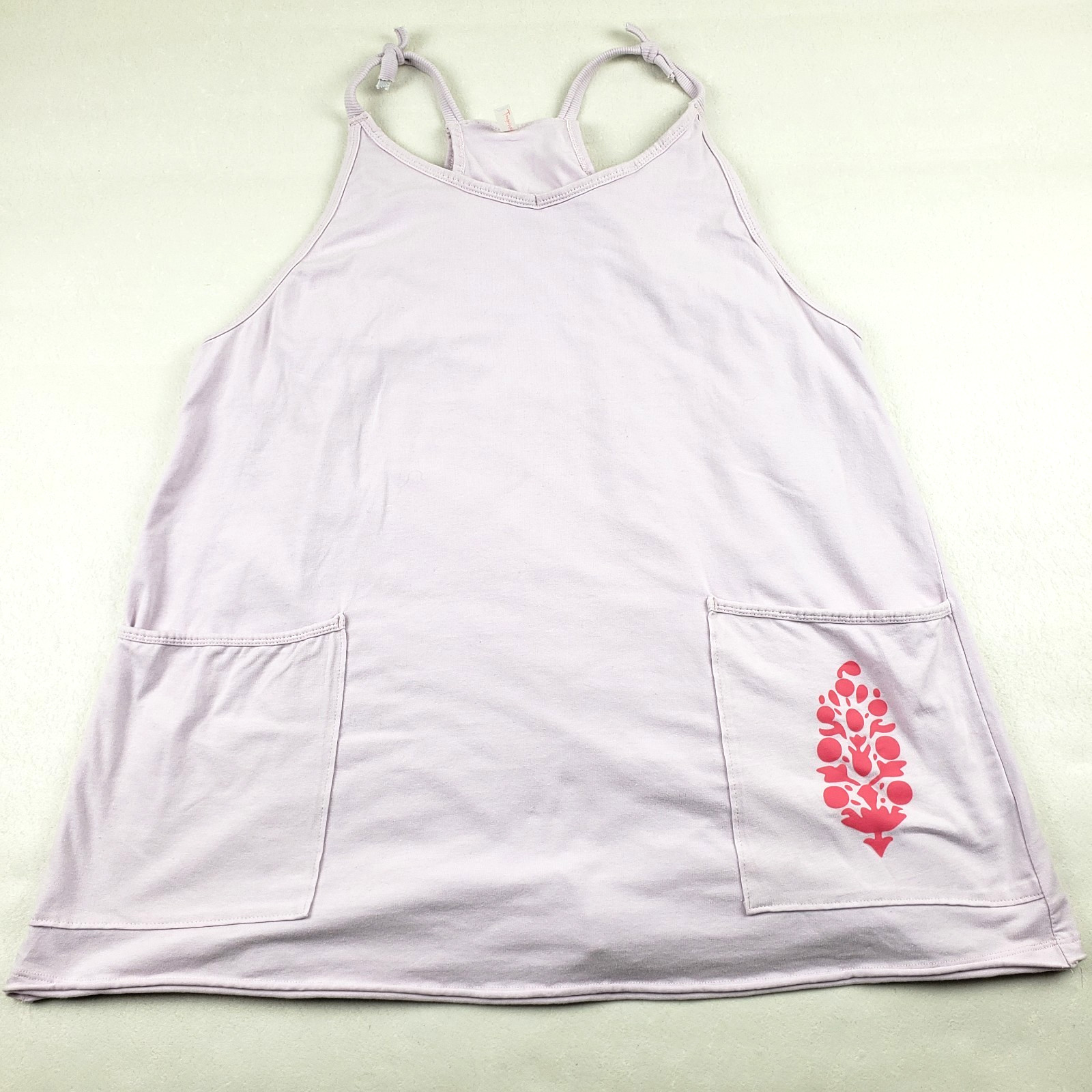 Free People Movement Hot Shot Mini Dress Womens Large Purple Sleeveless Liner