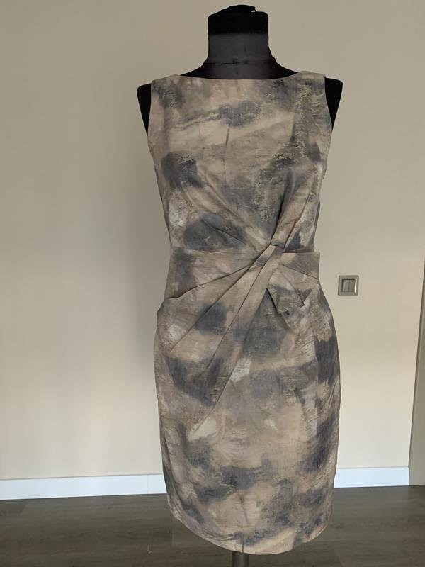 Women Anne Klein Dress Grey Polyester 36 / S / 44