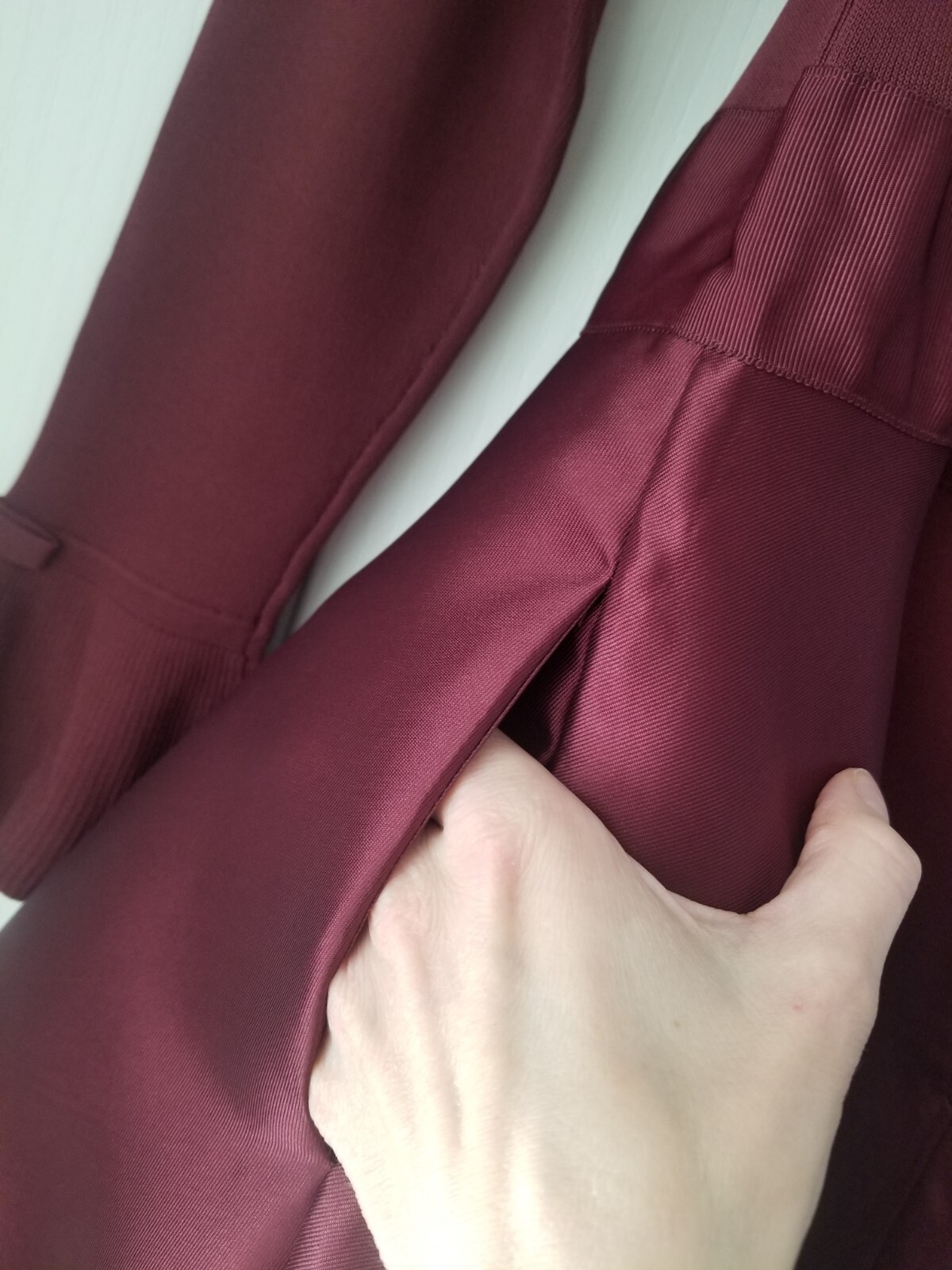 Ted Baker Zadi Midi Dress Knitted Bodice Burgundy Maroon Size TB 3 UK 12