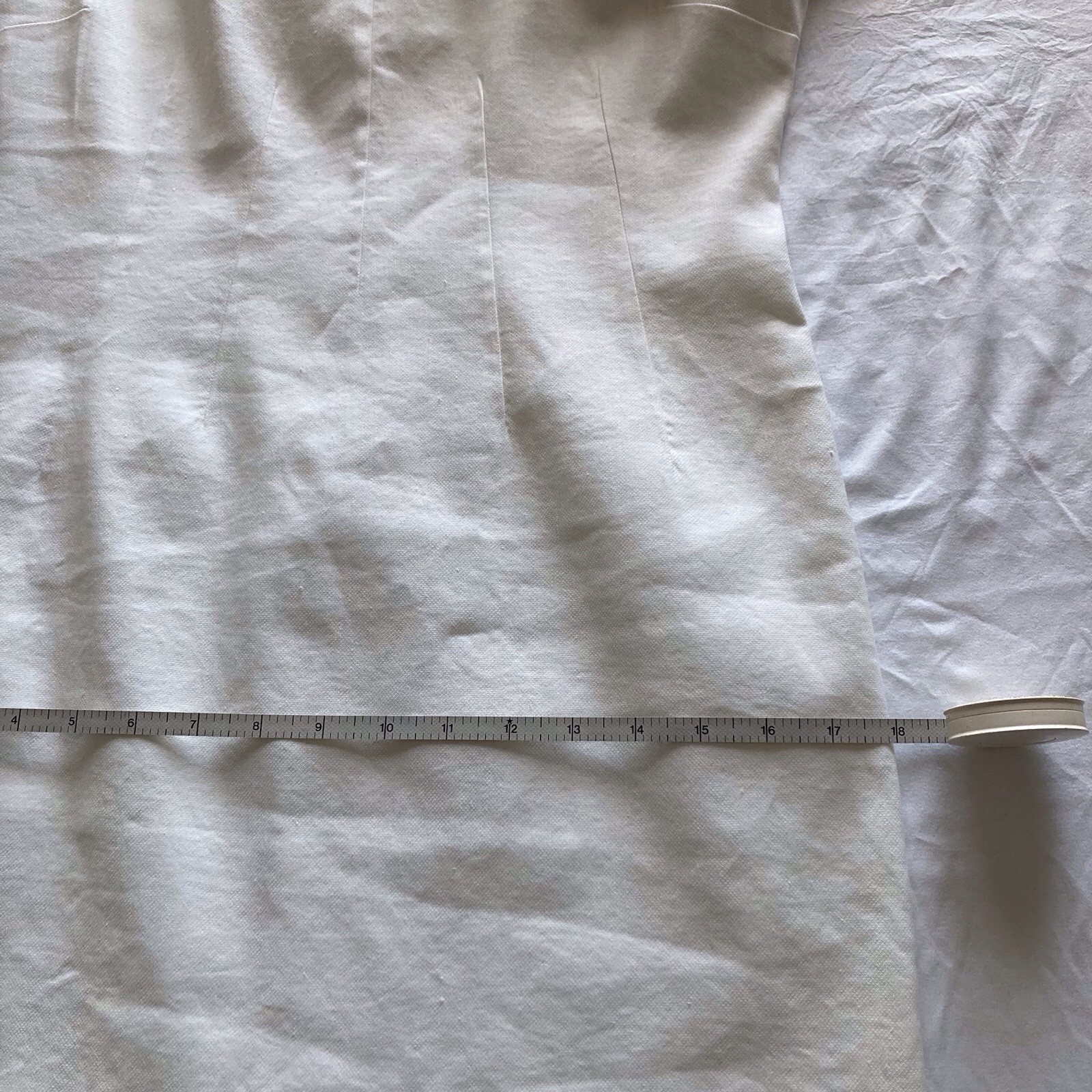 Jarbo Midi Dress, Linen/spandex. Zip. 3/4 Sleeves. Luxury, Classic, Fitted. S 36