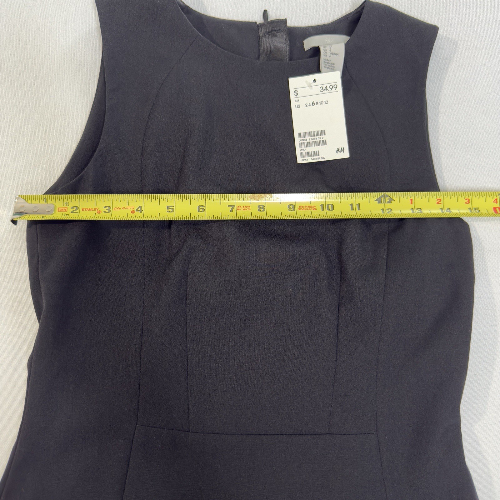 H&M Size 6 Sheath Dress Fitted Formal Classic Office Career Everyday Capsule LBD