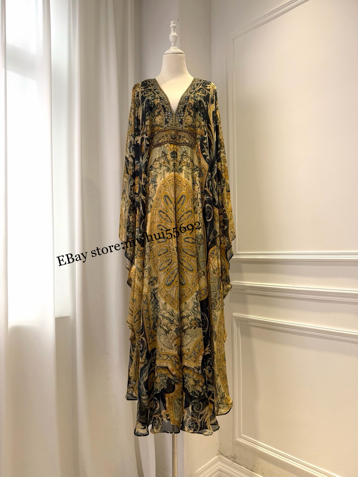 CAMILLA 2026 Maxi Dresses Elegant Temperament Holiday Retro Print Dress