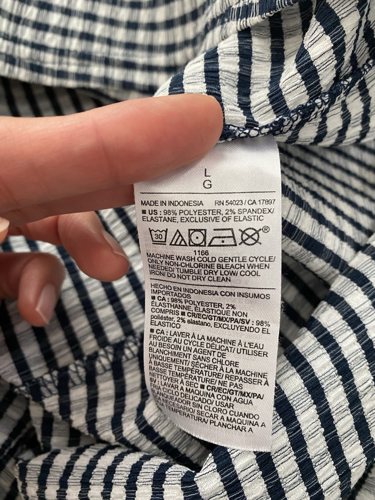 Old Navy Gingham Smocked Midi Dress in Navy White Size L cottagecore prairie