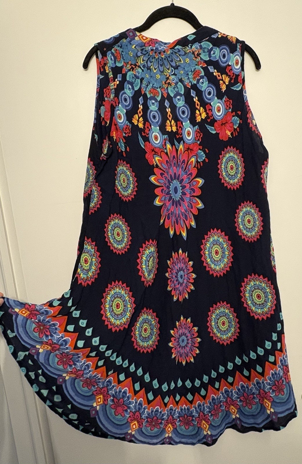 Seven Islands New York Patterned Midi Sleeveless Sundress Size 2x