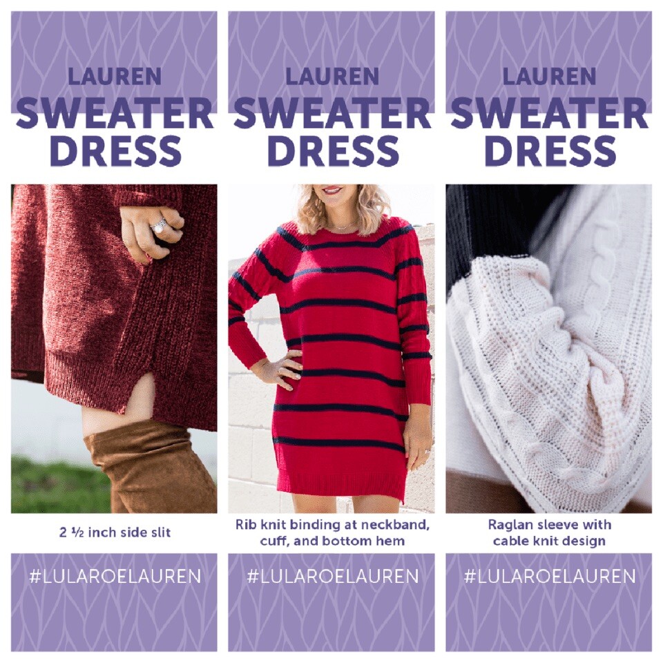 NWT White Black Gray Stripe LuLaRoe LAUREN SWEATER Dress 2XL 22/24 20 XXL 🦄