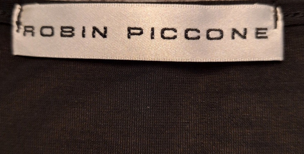 Robin Piccone Black Tie Front Overlay Sleeveless Mini Dress XS Chic Resortwear