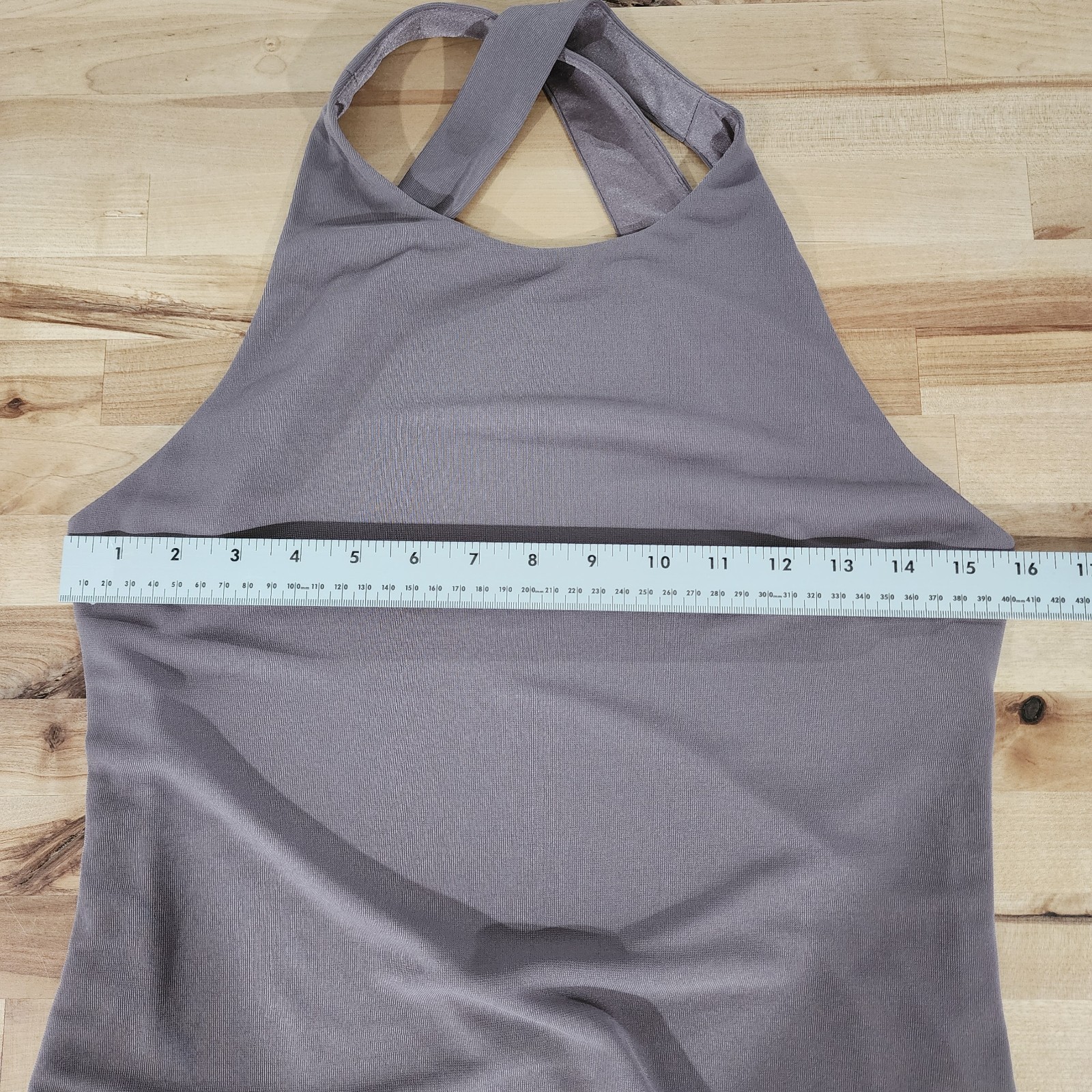 Laundry Shelli Segal Dress Size 12 Taupe Criss Cross Open Back Pullover Lined
