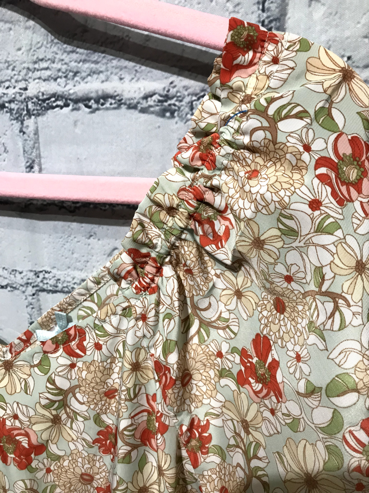 Downest, Women M, Beige Floral Short Sleeve Non-Stretch Cottagecore Dress