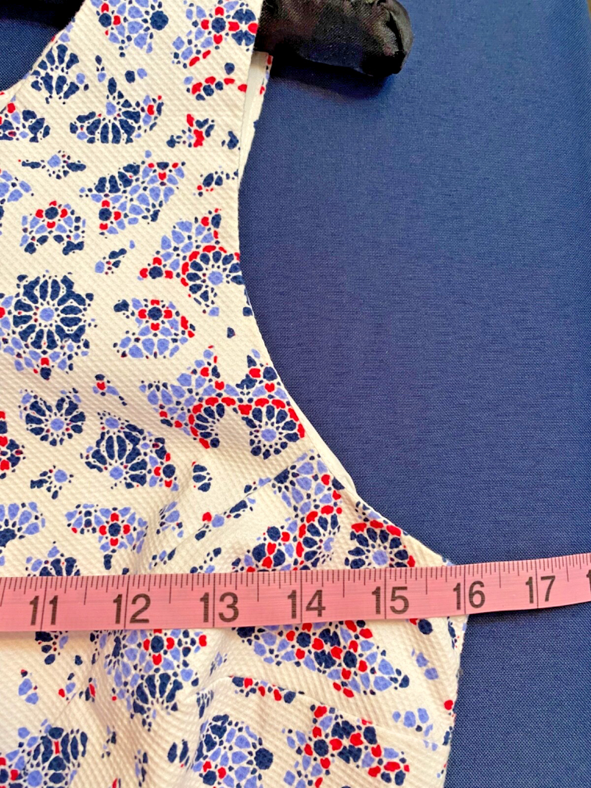 Cynthia Steffe CeCe Red Blue White Dress Women 4 Stretch Casual Sleeveless