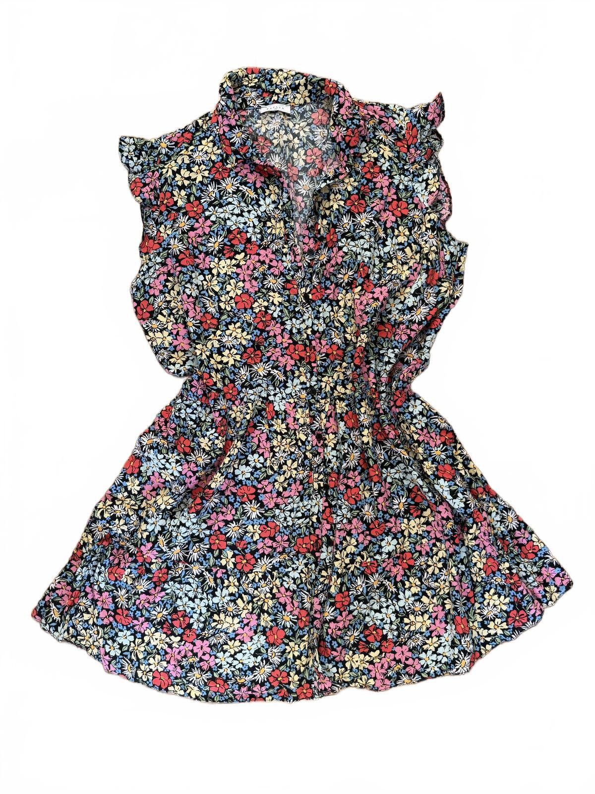 Papaya Floral Tea Dress Midi Cottagecore Ditsy Flower Print Size 20 UK [COPY]