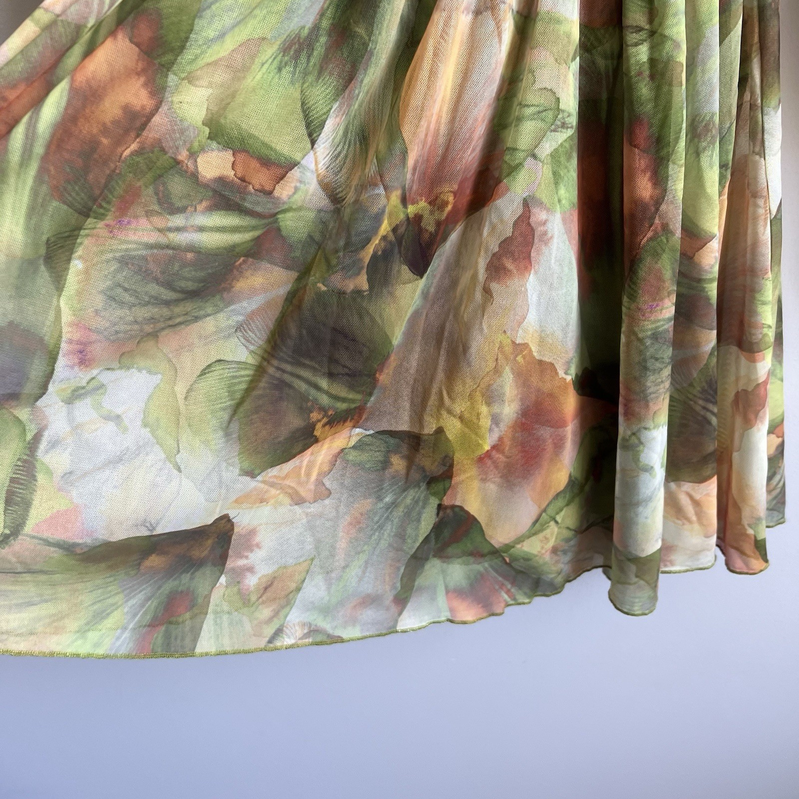 Zara Dress Ruffled Printed Mesh Tulle Off/On Shoulder NWOT Small Fairy Mini