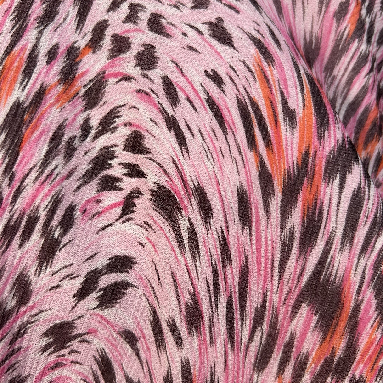 Y2K BCBGeneration Silk Leopard Midi Halter Dress Asymmetrical Hem Women’s Sz 2