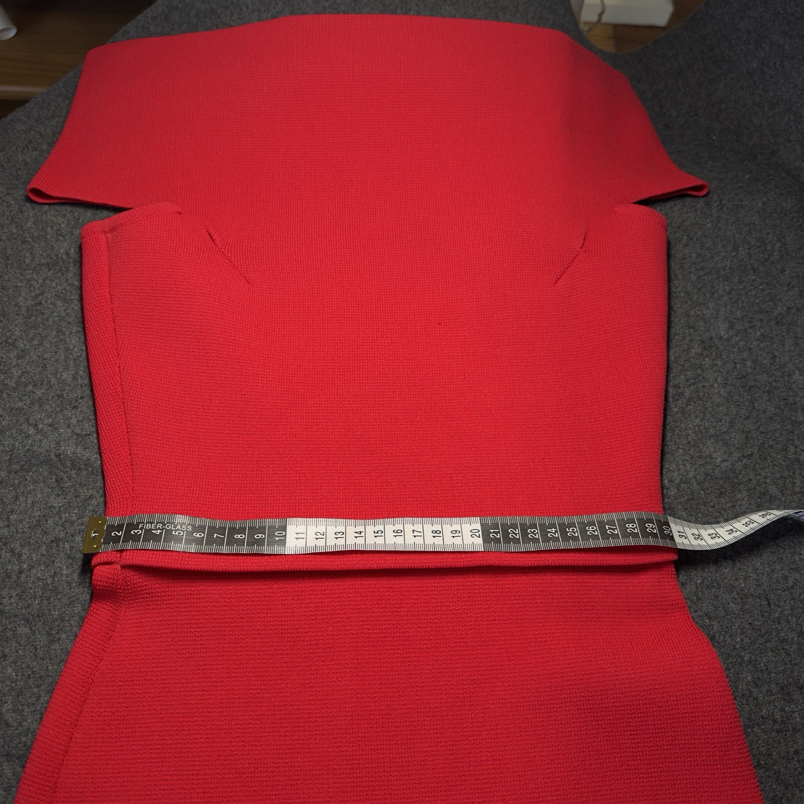 Scanlan Theodore Crepe Knit Cold Shoulder Milano Dress Red VGC Size XS